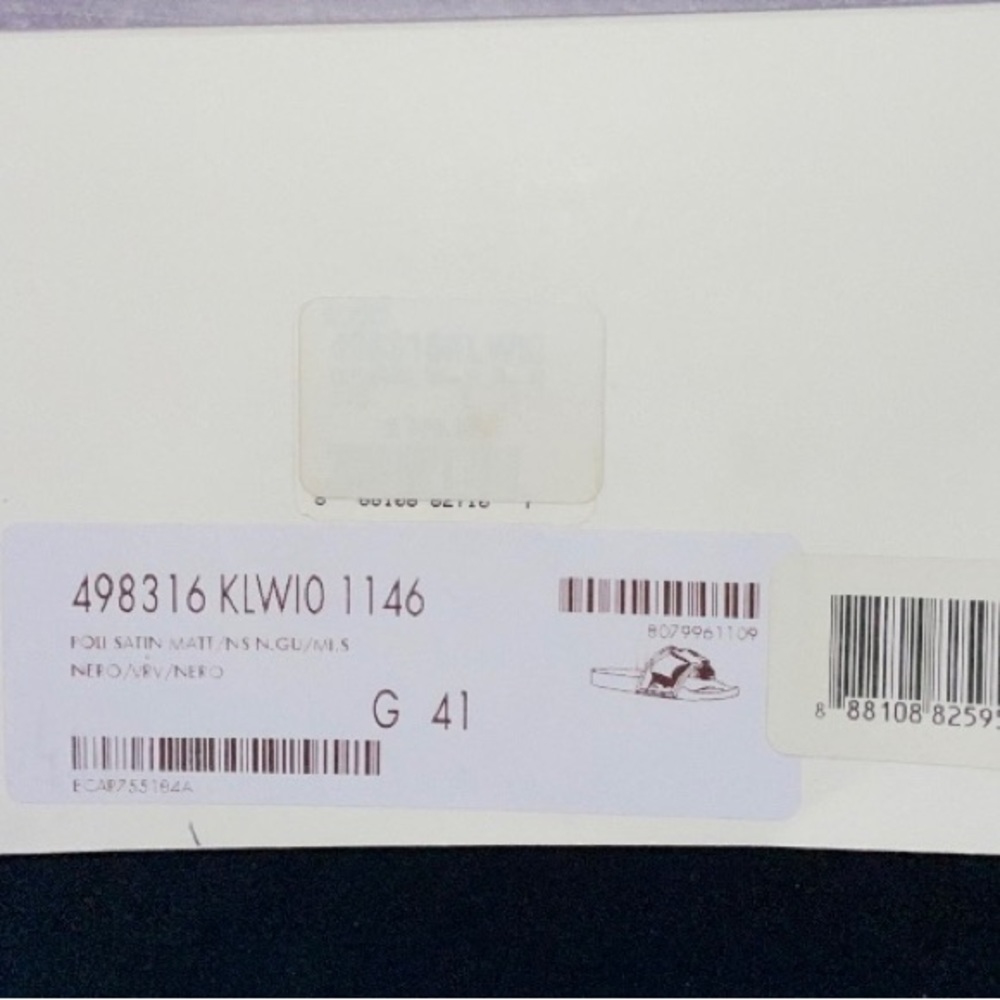 ❌SOLD❌GUCCI WEB BOW RED & GREEN SATIN/RUBBER SANDALS SLIDES SZ 11 US 41 W/BOX - Picture 10 of 10